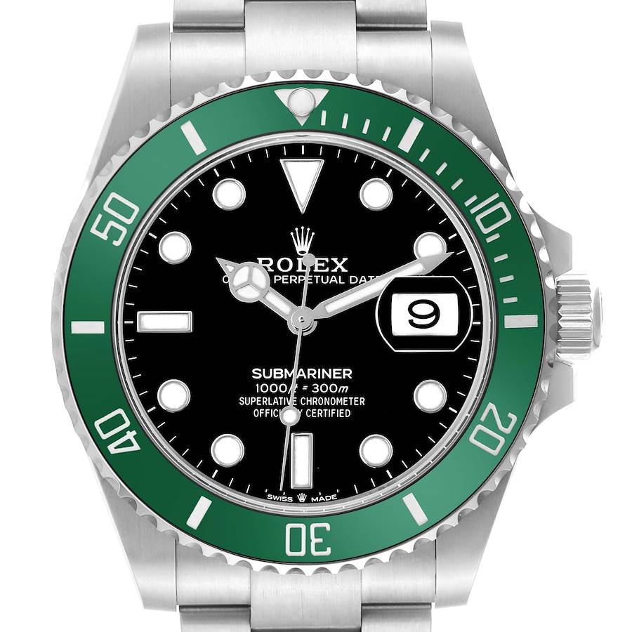 Rolex Submariner Starbucks Green Bezel Steel Mens Watch