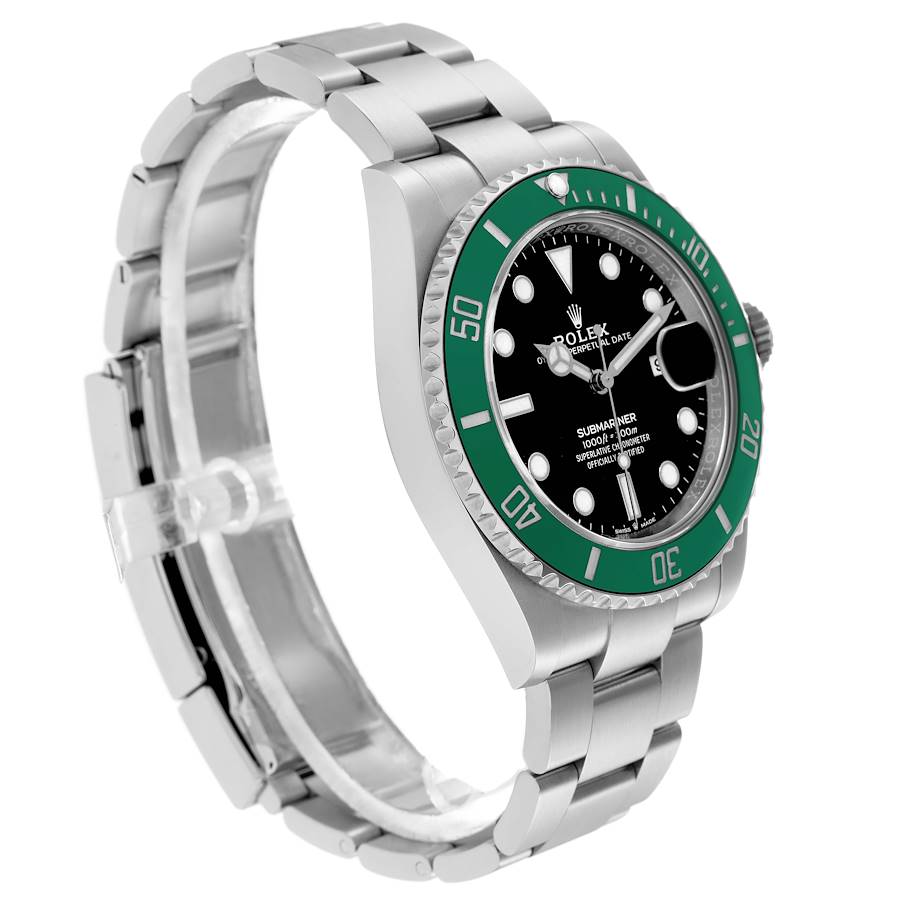 Rolex Submariner Starbucks Green Bezel Steel Mens Watch