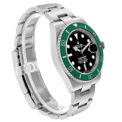 Rolex Submariner Starbucks Green Bezel Steel Mens Watch
