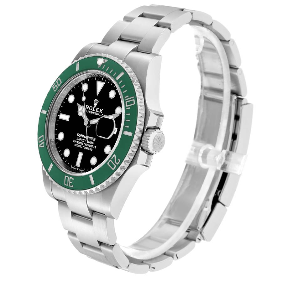 Rolex Submariner Starbucks Green Bezel Steel Mens Watch