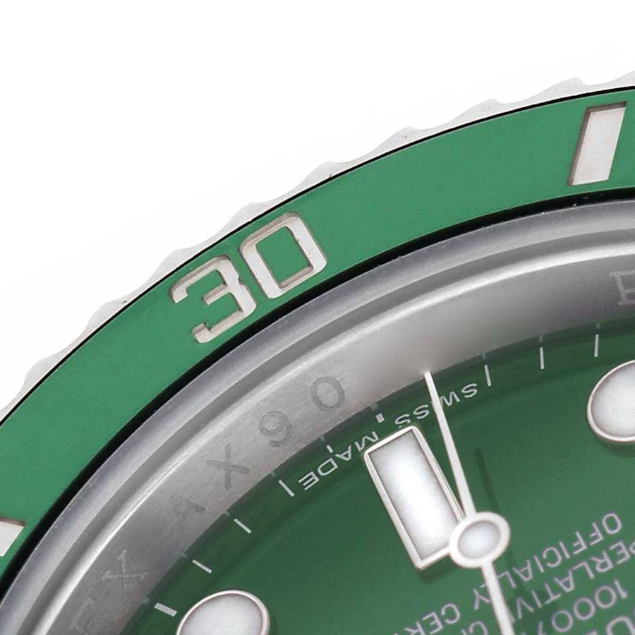 Rolex Submariner Steel Hulk Green Dial Bezel Mens Watch