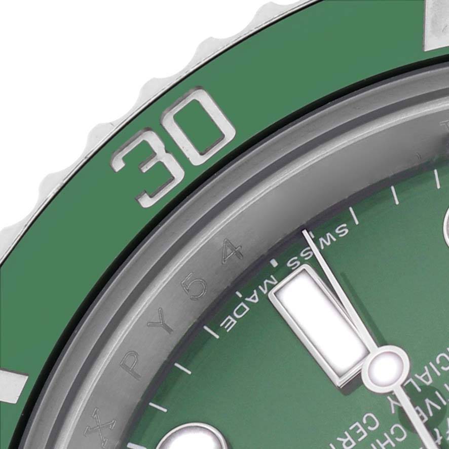 Rolex Submariner Steel Hulk Green Dial Bezel Mens Watch