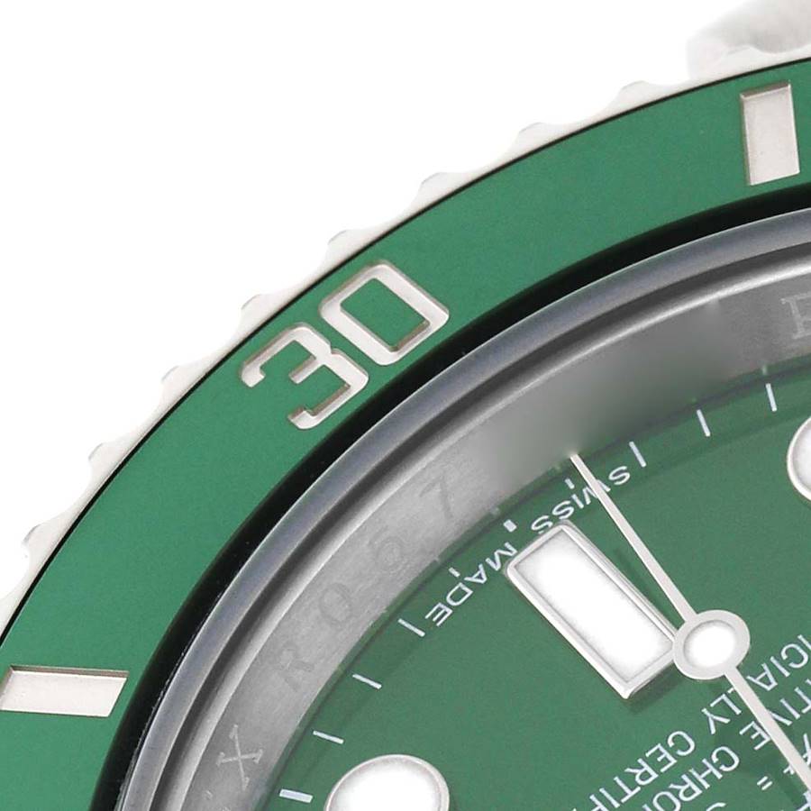 Rolex Submariner Steel Hulk Green Dial Bezel Watch