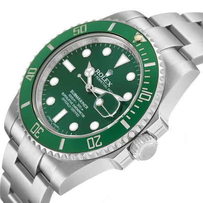 Rolex Submariner Steel Hulk Green Dial Bezel Watch