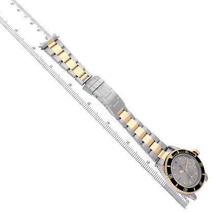 Rolex Submariner Steel Yellow Gold Sapphire Diamond Serti Dial