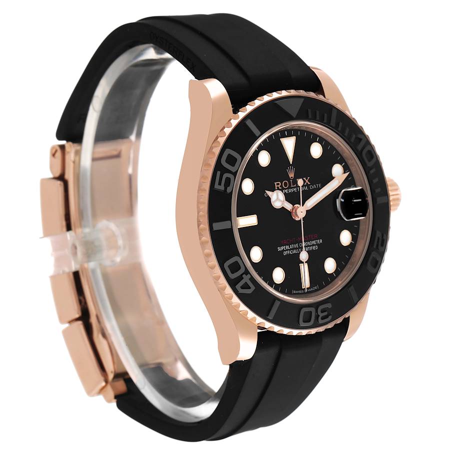 Rolex Yachtmaster 37 Rose Gold Oysterflex Watch
