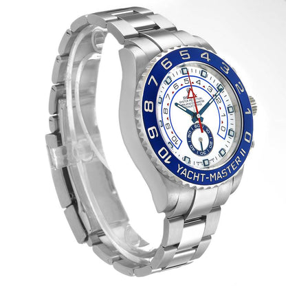 Rolex Yachtmaster II Steel Blue Cerachrom Bezel Mens Watch