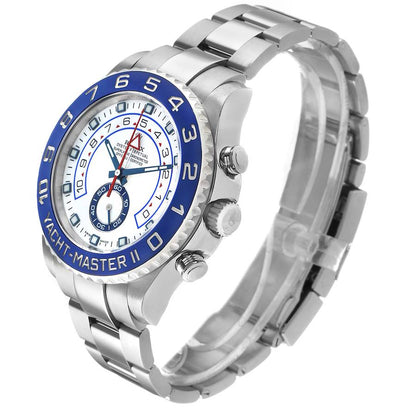 Rolex Yachtmaster II Steel Blue Cerachrom Bezel Mens Watch