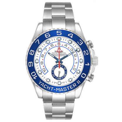 Rolex Yachtmaster II Steel Blue Cerachrom Bezel Mens Watch