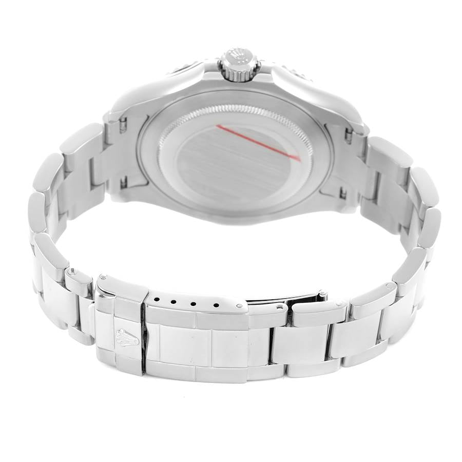 Rolex Yachtmaster Steel Platinum Dial Bezel Mens Watch