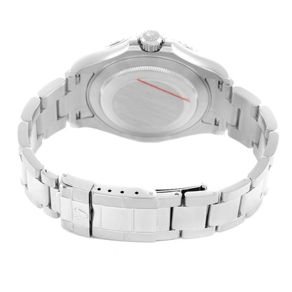 Rolex Yachtmaster Steel Platinum Dial Bezel Mens Watch