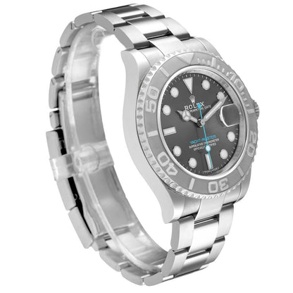 Rolex Yachtmaster Steel Platinum Rhodium Dial Mens Watch