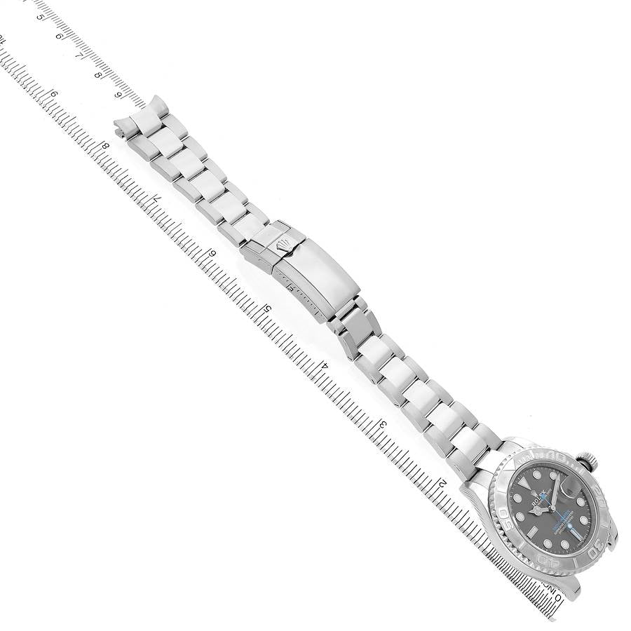 Rolex Yachtmaster Steel Platinum Rhodium Dial Mens Watch