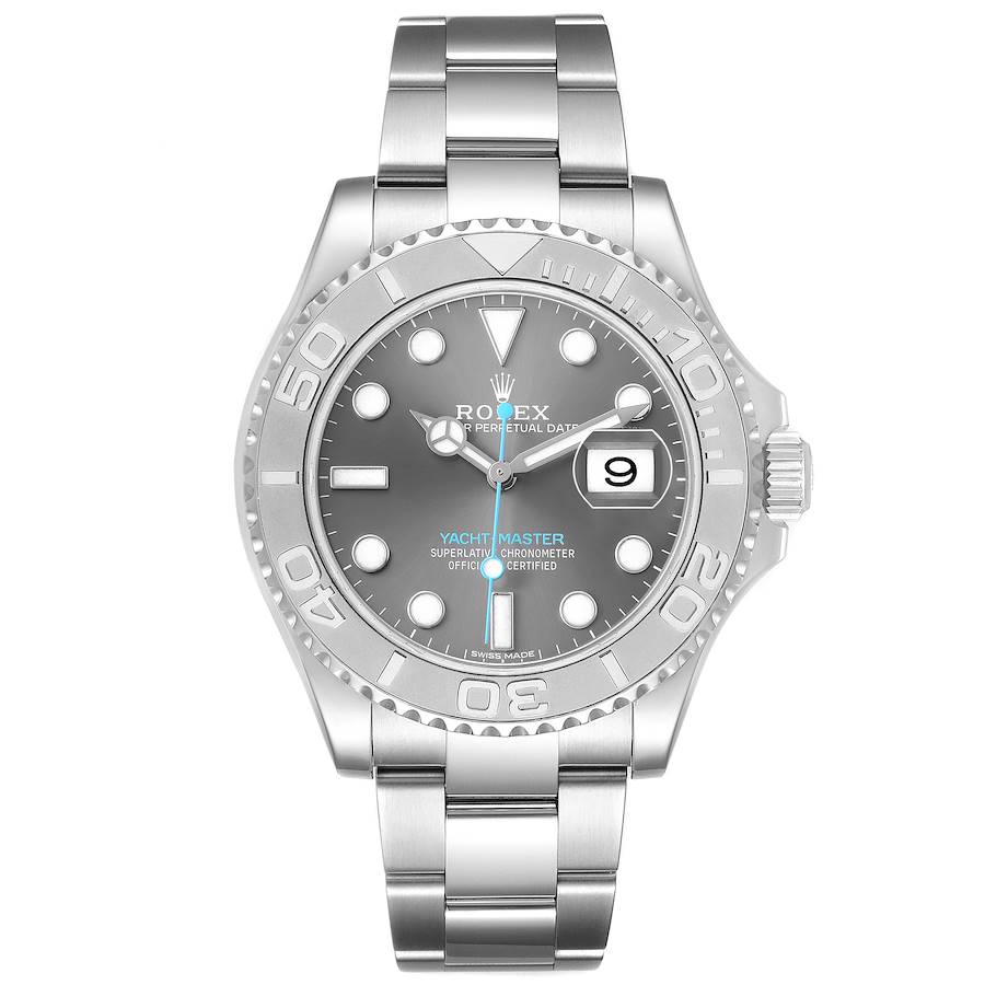 Rolex Yachtmaster Steel Platinum Rhodium Dial Mens Watch
