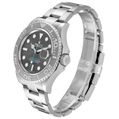 Rolex Yachtmaster Steel Platinum Rhodium Dial Mens Watch